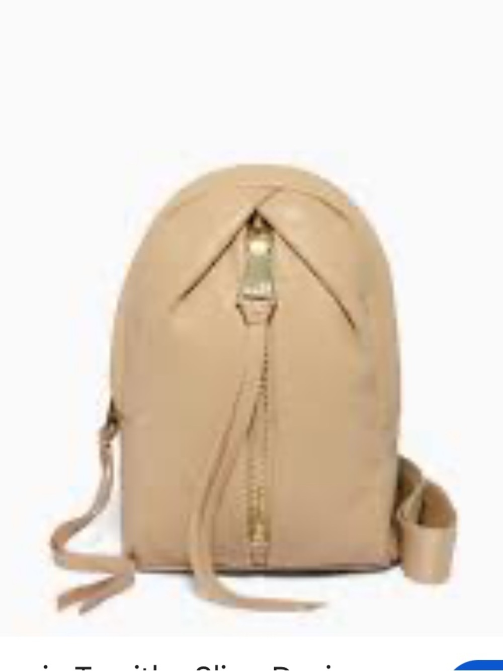 Aimee Kestenberg Taupe Leather Convertible Backpack